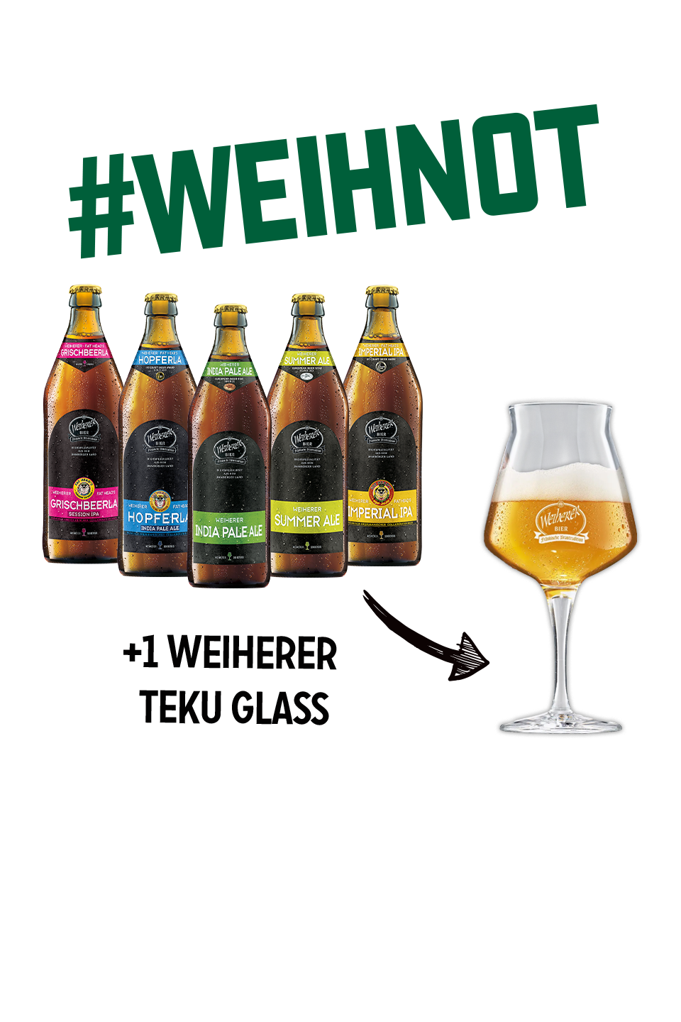 Weiherer Ale package + 1 Teku Cup